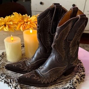 Old Gringo Brown Eagle low Boots size 6